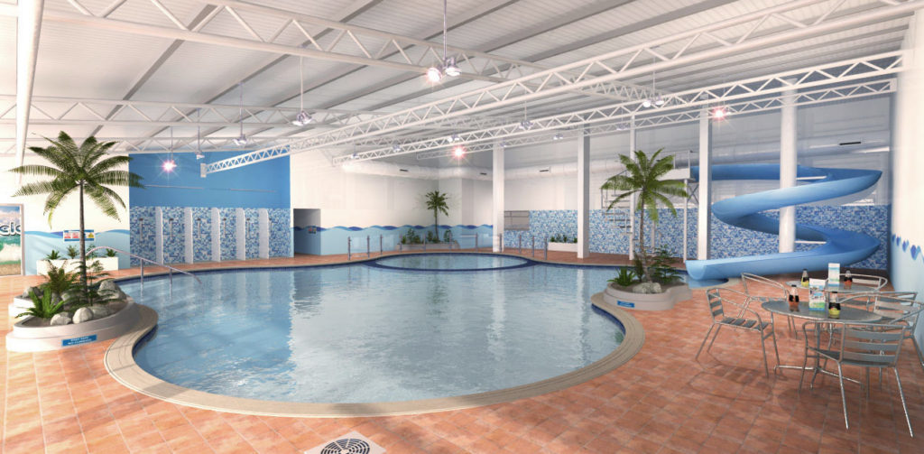 Guests at Birchington Vale Holiday Park near Margate, Kent, also have a new pool (above) in which to relax