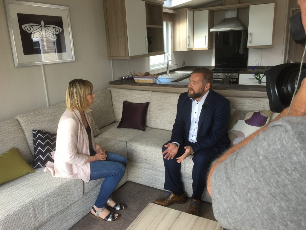 BBC reporter Abigail Neal discovers from Huw Pendleton why luxury holiday caravans are proving such a draw</em><figcaption id=
