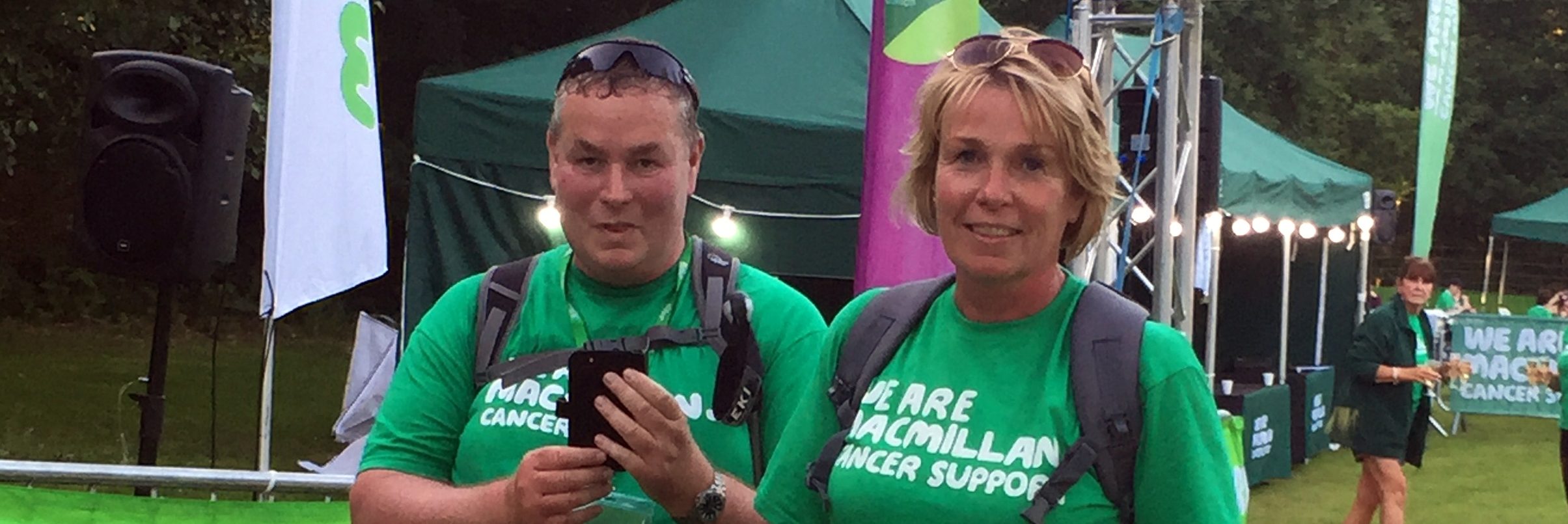 We walked it! Paul and Ruth reach the end of their marathon trek having scooped an £800 charity windfall