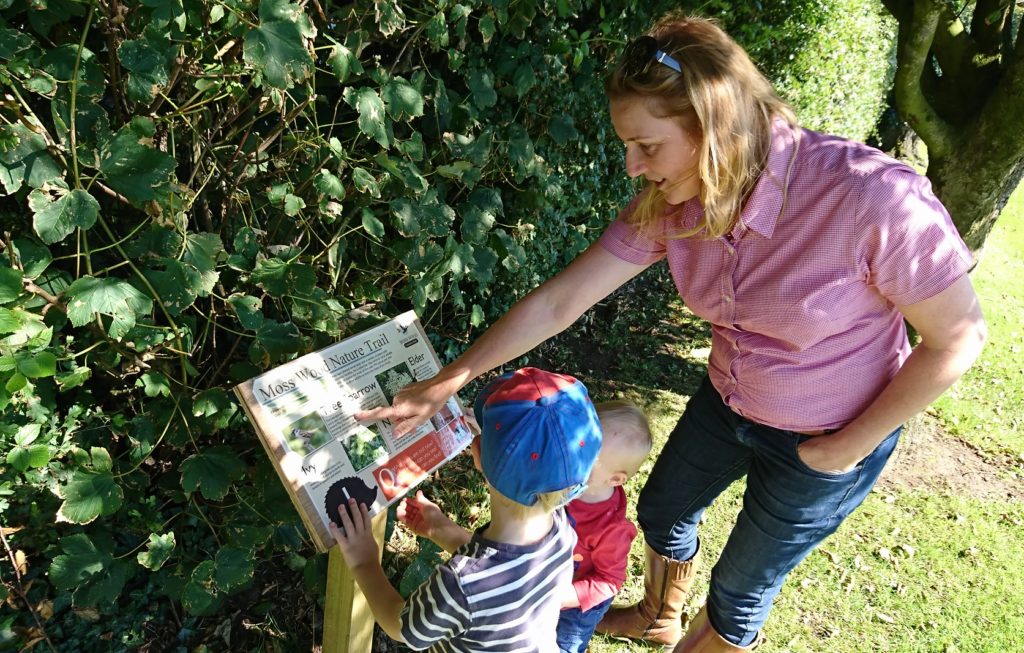 Spotted anything? Nature interpretation boards along the trail highlight flora and fauna which can be seen nearby