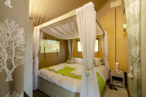 Forget sleeping bags: nights are spent in luxurious full-size beds