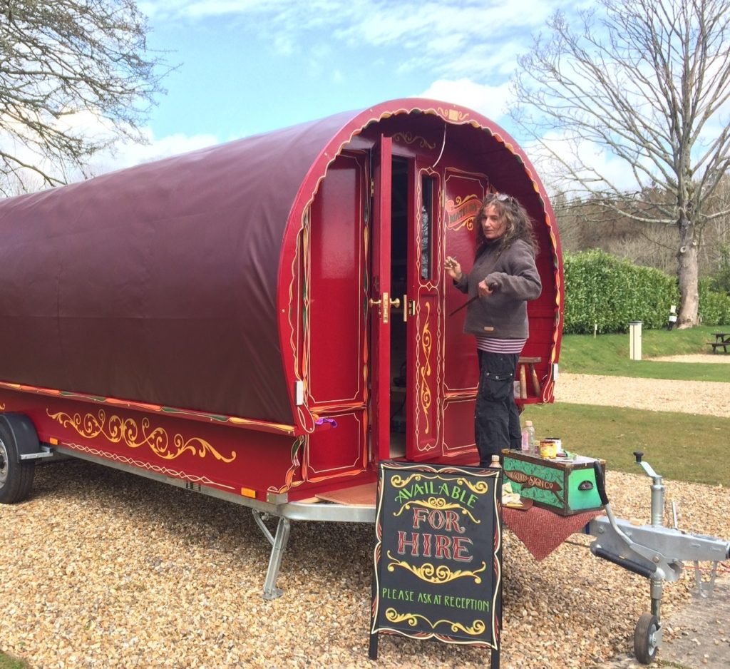 Luxury Romany caravans are also a glamping option at the five-star Dorset park