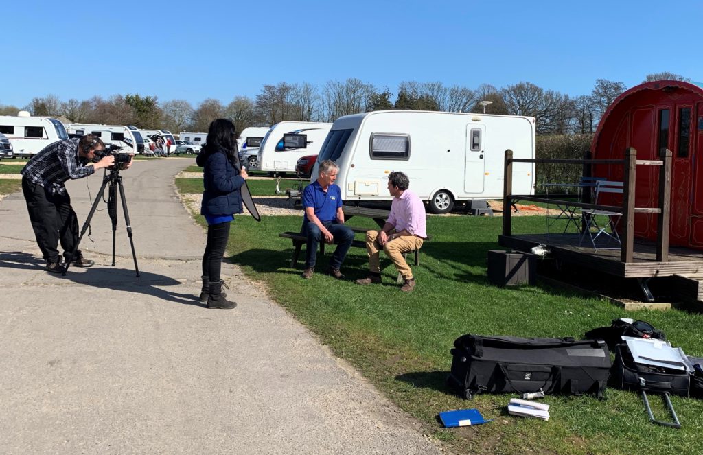 David Bridgen tells the BBC that bookings are booming this year as Brexit woes boost staycation holidays