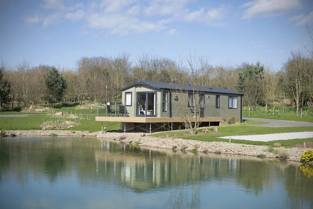 Luxury holiday lodges at the park range in price from £60,000 to £120,000</em srcset=