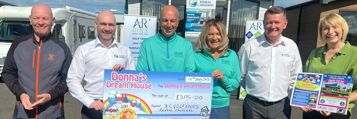 Kendal golfers drive a £3,000 windfall for children’s charity